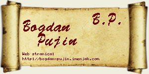 Bogdan Pujin vizit kartica